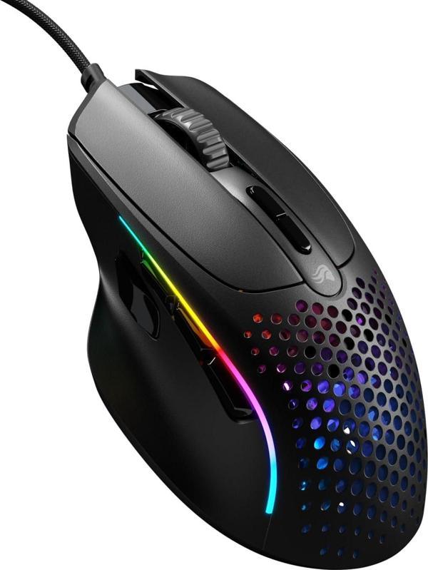 Glorious Model I 2 Kablolu Siyah Oyuncu Faresi: 9 Programlanabilir Düğme (2 Değiştirilebilir), 66 G  - Image 1
