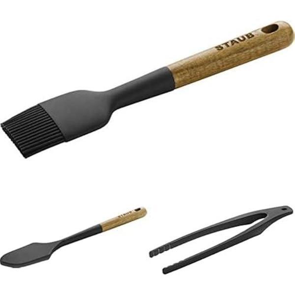 Staub 405031090 Hamur Fırçası Ve Staub Pastacı Spatulası, Paslanmaz Çelik Ve Staub Tongs - Image 1