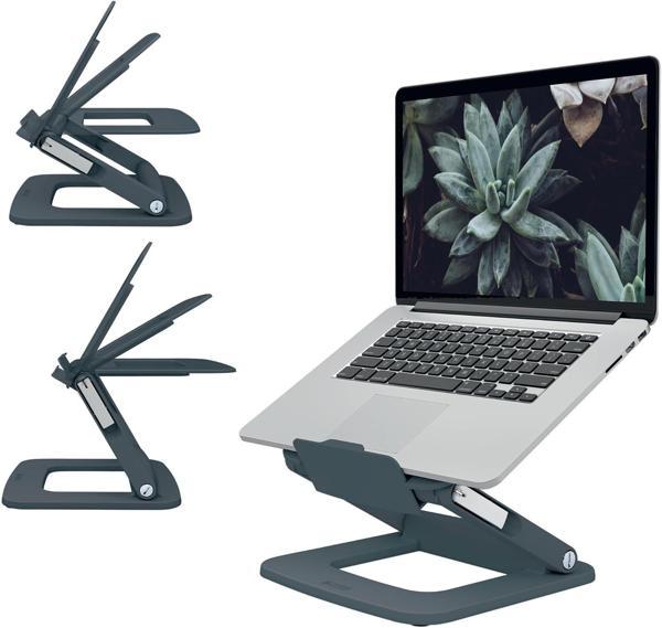 Leitz Ergo Ayarlanabilir Çok Açılı Laptop Standı, Koyu Gri - Image 1