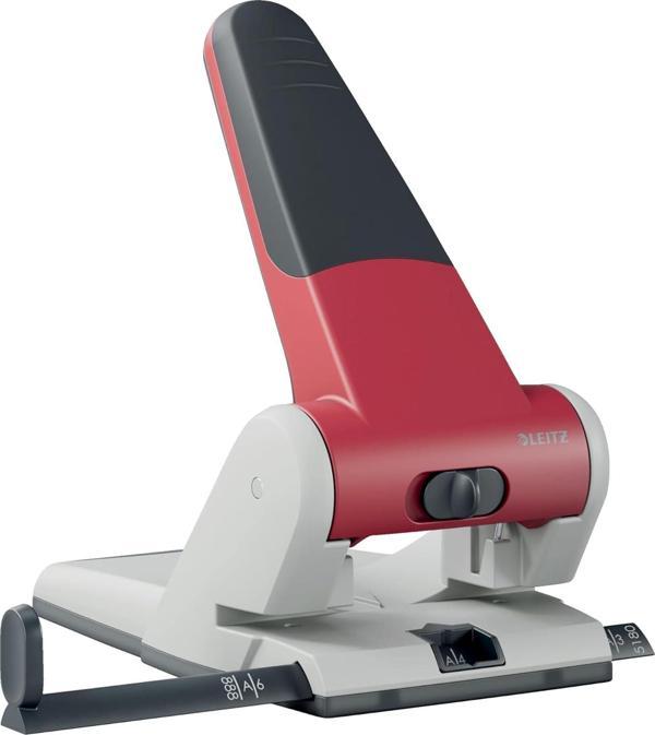 Leitz 65 Sayfa Kapasiteli Delgeç, Kırmızı - Image 1