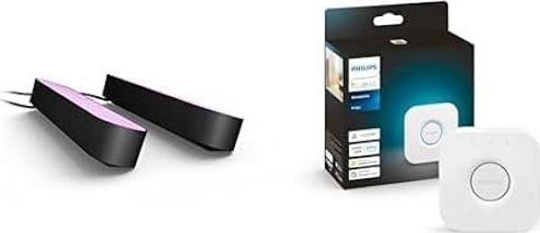 Philips Hue Akıllı Aydınlatma Seti (Play 2'Li Ekopaket Ve Bridge Bağlantı Köprüsü) - Image 1