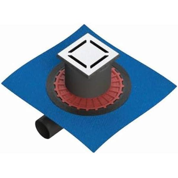 Vitra V-Flow Kare 5607267 Yalıtımlı Duş Kanalı, Yandan Çıkışlı, 10X10 Cm, Dk 100 Kapak, Parlak Krom - Image 1