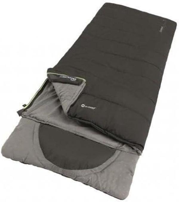 Outwell Contour Yazlık Ve Kışlık Taraflı -13 °C Uyku Tulumu Siyah Sol F. - Image 1