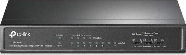 Tp-Link Tl-Sf1008P, 8-Port 10/100Mbps Desktop Switch With 4-Port Poe+ - Image 1