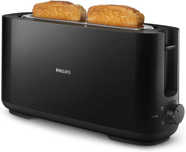Philips Daily Collection Uzun Yuvalı Ekmek Kızartma Makinesi, Buz Çözme Modu, 8 Kızartma Ayarı, Uzun - Image 1