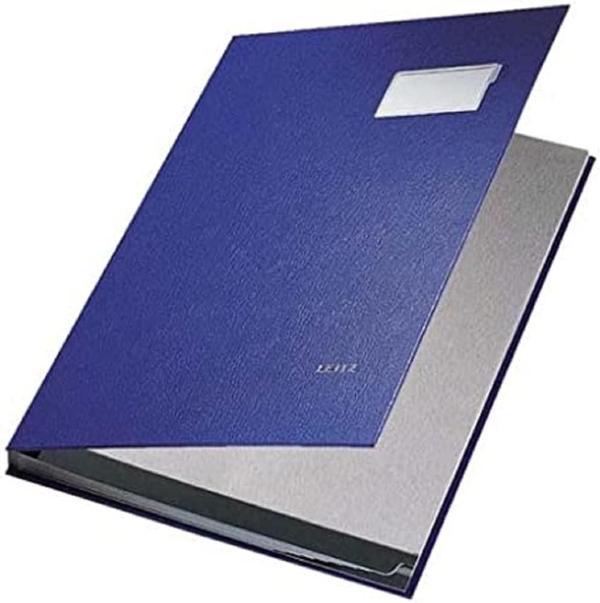 Leitz İmza Dosyası Pp 10 Bölmeli, Mavi - Image 1