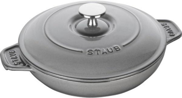 Staub La Cocotte Kapaklı Döküm Servis Tabağı, Gri - Image 1