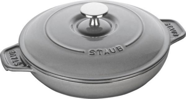 Staub La Cocotte Kapaklı Döküm Servis Tabağı, Gri - Image 1