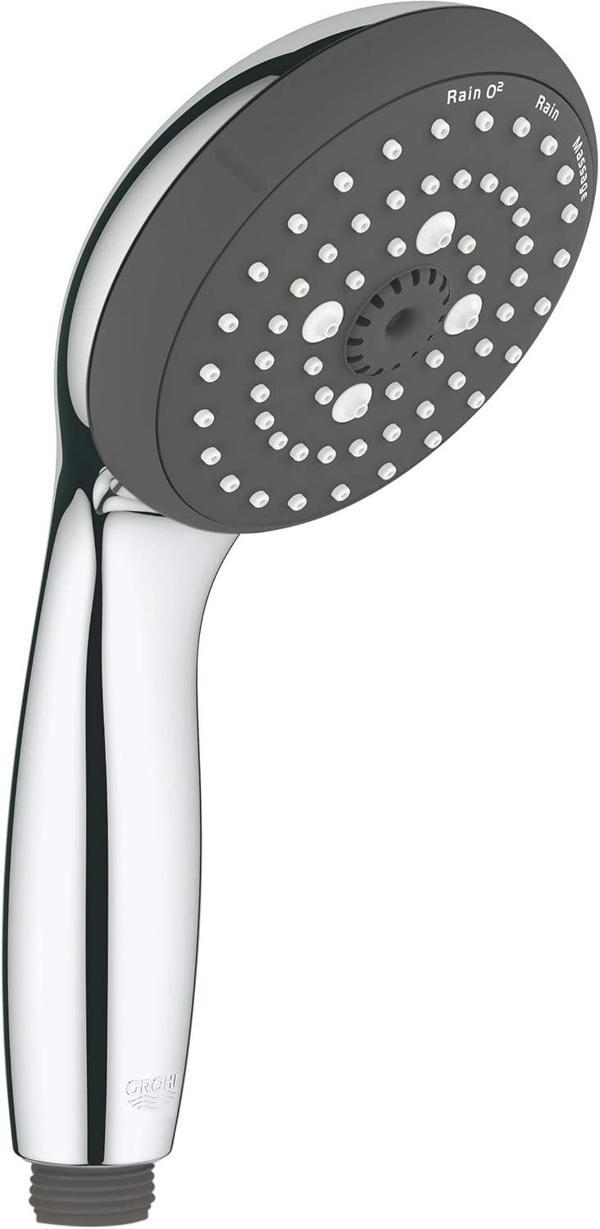 Grohe Vitalio Start 100 Quickfix El Duşu, 3 Akışlı, Düşmeye Dayanıklı, Kireç Önleyici Sistem, Su Tas - Image 1