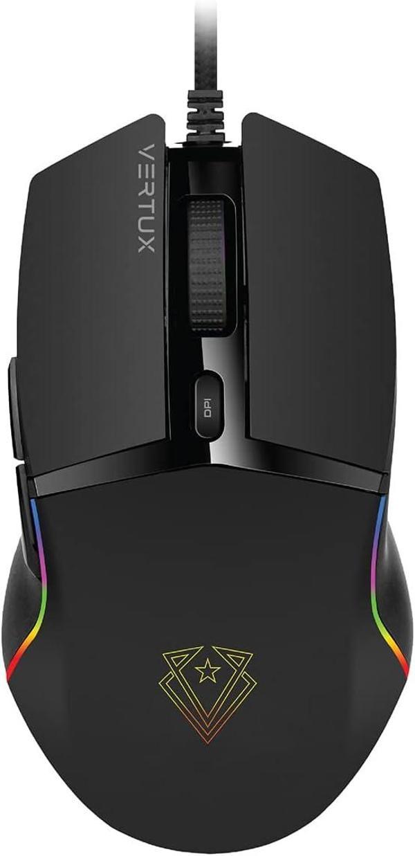 Vertux Oyuncu Mouse Gecikmesiz Hassas Oyun Özel Led Işıklı 6.400 Dpi - Vertux Argon - Image 1