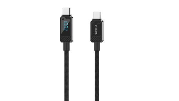 Philips Dlc5011C Type-C - Type-C Şarj Kablosu, 100W, Hızlı Şarj, 5A Yüksek Akım, 1 Metre, Dayanıklı  - Image 1
