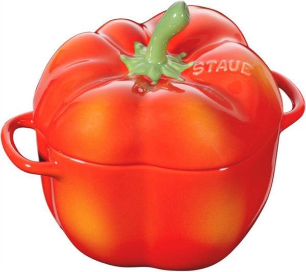 Staub Zwilling/ - Ceramic - Paprika Cocotte - Seramik - Y: 10,7 Cm X G: 15,1 Cm - Hacim: 0,47 L - Image 1