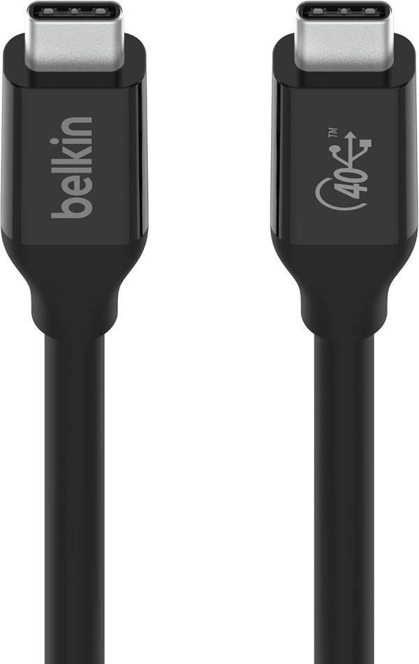 Belkin Usb4 Usb C - Usb C Kablosu 2,6 Ft (100 W'A Kadar Güç Sağlama, 40 Gb/Sn Veri Aktarım Hızı Ve T - Image 1
