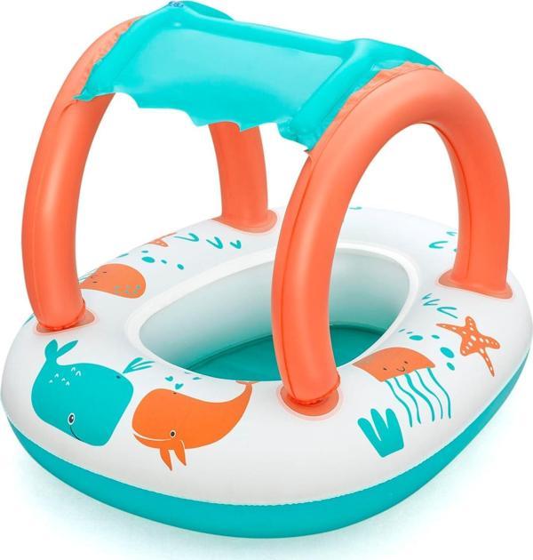 Bestway Gölgeli Konfor Peluş Bebek Teknesi 33 X 26 İnç Veya 84 X 67 Cm - Image 1