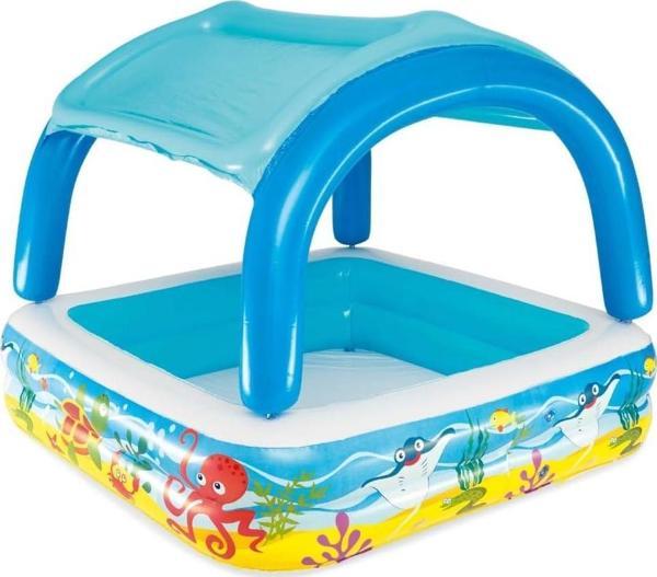 Bestway Gölgelikli Oyun Havuzu 1.40M X 1.40M X 1.14M - Image 1