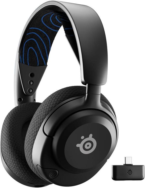 Steelseries Arctis Nova 5P (Ps) Wireless Ve Bluetooth Kablosuz Oyuncu Kulaklığı, Siyah, Kablosuz - Image 1