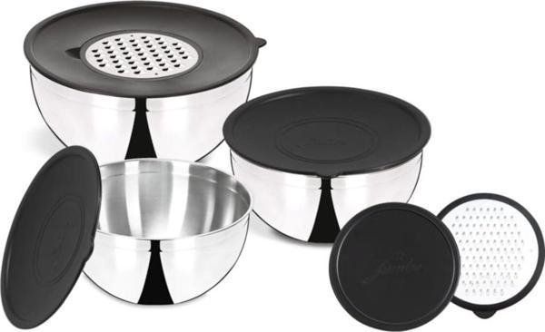 Jumbo Globe 9 Parça Rendeli Karıştırma & Saklama Kabı Seti - Image 1