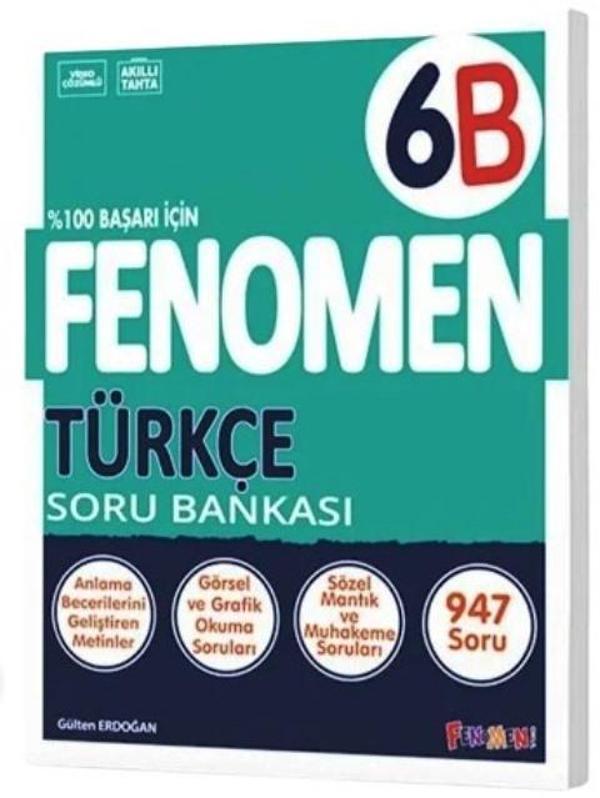 6. Sınıf Türkçe B Fenomen Soru Bankası - Fenomen Yayıncılık - Image 1