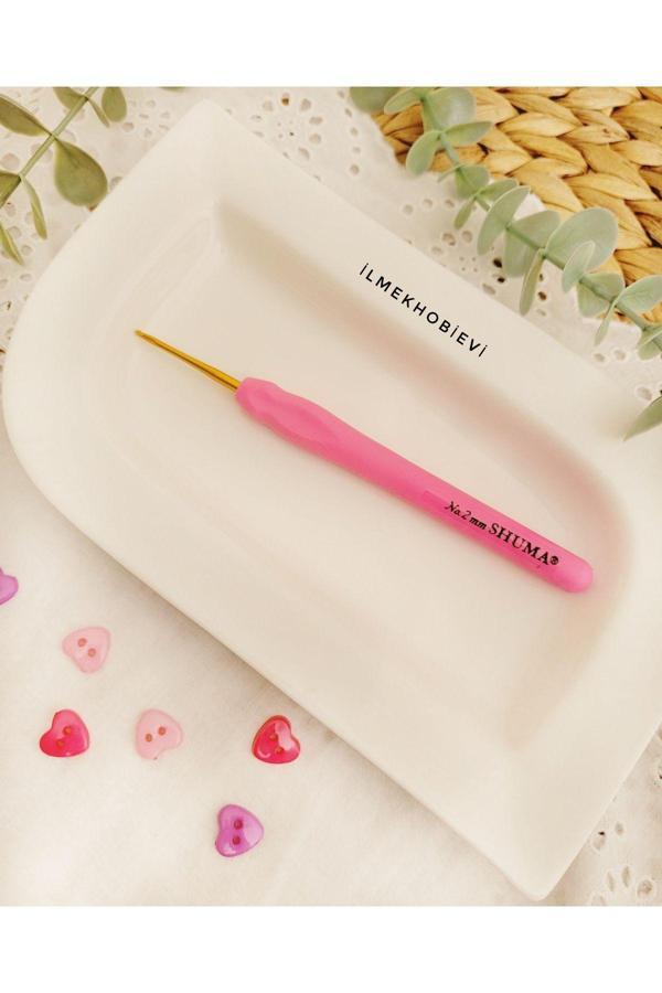 Tığ Shuma Silikon Saplı Pembe 2mm (1 adet) - Image 1