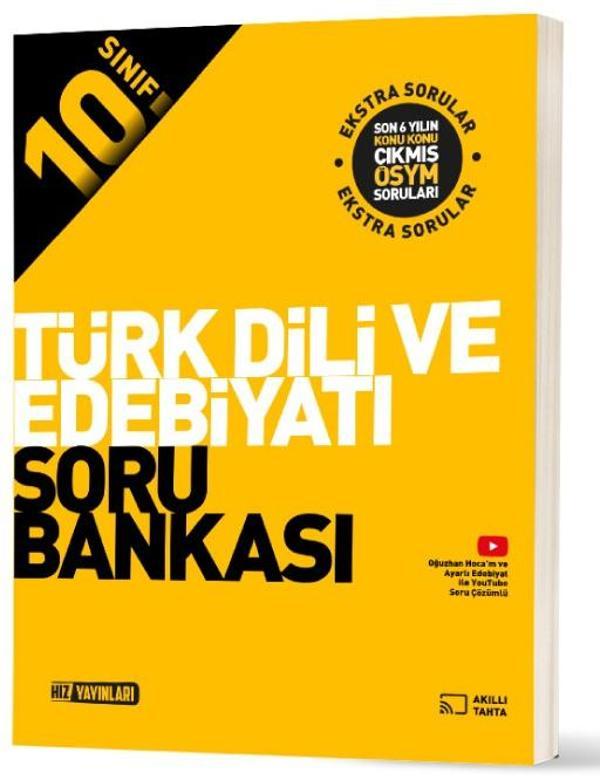 Hız 2026 10. Sınıf Türk Dili Ve Edebiyatı Soru Bankası Güncel Müfredat - Hız Yayınları - Image 1