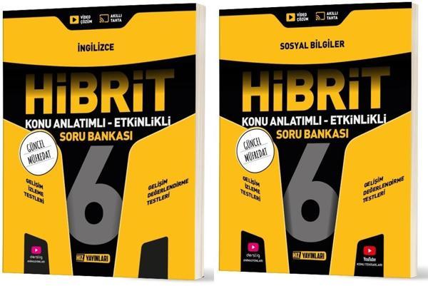 Hız 2026 6. Sınıf İngilizce + Sosyal Bilgiler Hibrit - Konu Seti 2 Kitap - Hız Yayınları - Image 1