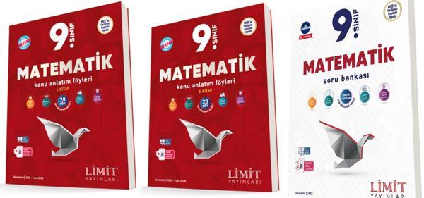 Limit 2025 9. Sınıf Matematik 1. Kitap Ve 2. Kitap Kaf Konu + Soru Seti 3 Kitap Güncel Müfredat - Limit Yayınları - Image 1