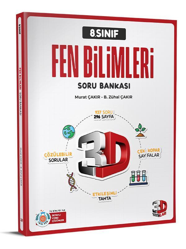 3D 2025 8. Sınıf Lgs Fen Bilimleri Soru Bankası - 3D Yayınları - Image 1