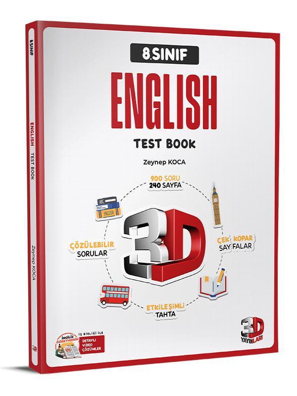 3D 2025 8. Sınıf Lgs İngilizce Soru Bankası - 3D Yayınları - Image 1