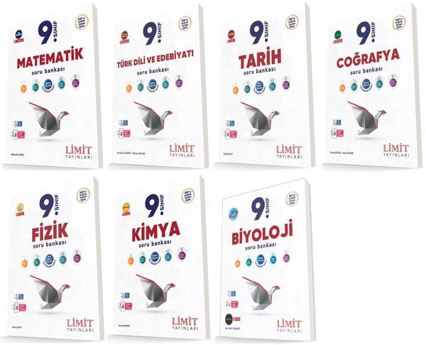 Limit 2025 9. Sınıf Soru Bankası Seti 7 Kitap Kitap Güncel Müfredat - Limit Yayınları - Image 1