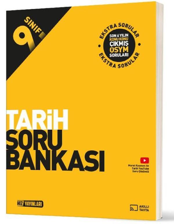 Hız 2026 9. Sınıf Tarih Soru Bankası Güncel Müfredat - Hız Yayınları - Image 1