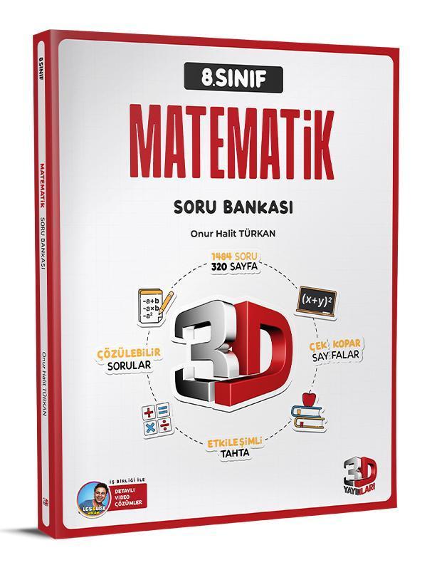 3D 2025 8. Sınıf Lgs Matematik Soru Bankası - 3D Yayınları - Image 1