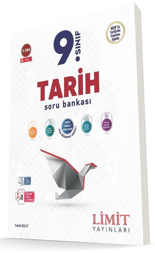 Limit 2025 9. Sınıf Tarih Soru Bankası Güncel Müfredat - Limit Yayınları - Image 1