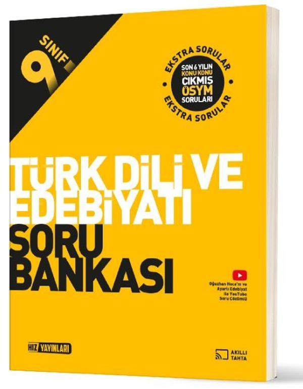 Hız 2026 9. Sınıf Türk Dili Ve Edebiyatı Soru Bankası Güncel Müfredat - Hız Yayınları - Image 1
