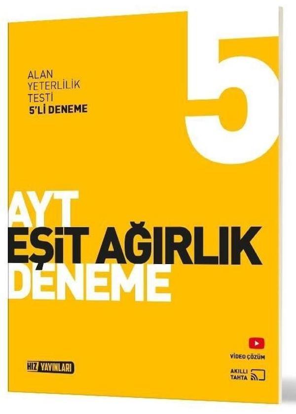 Hız Yayınları 2025 Ayt Eşit Ağırlık 5 Li Deneme - Hız Yayınları - Image 1