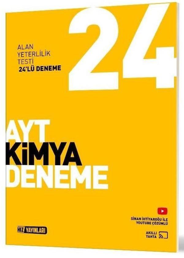 Hız Yayınları 2025 Ayt Kimya 24 Lü Deneme - Hız Yayınları - Image 1