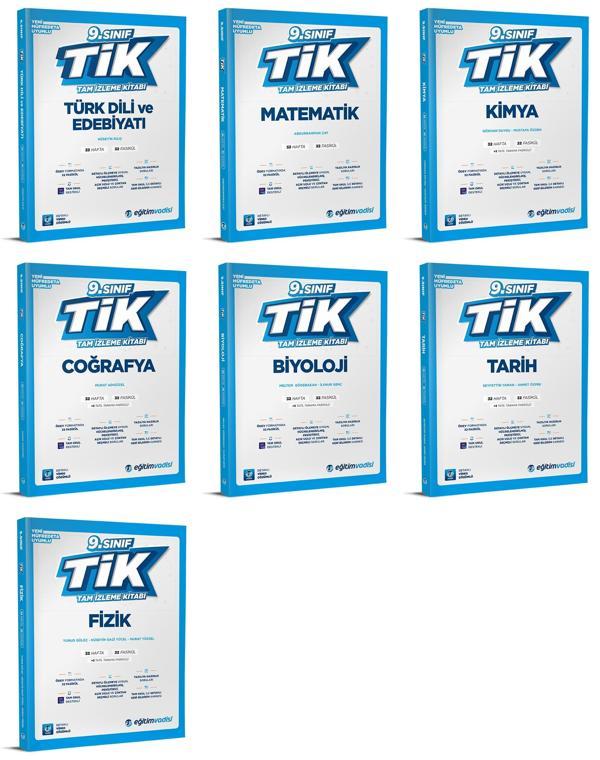 Eğitim Vadisi 2025 9. Sınıf Tik Tam İzleme Kitabı Seti Tam Set 7 Kitap - Eğitim Vadisi - Image 1