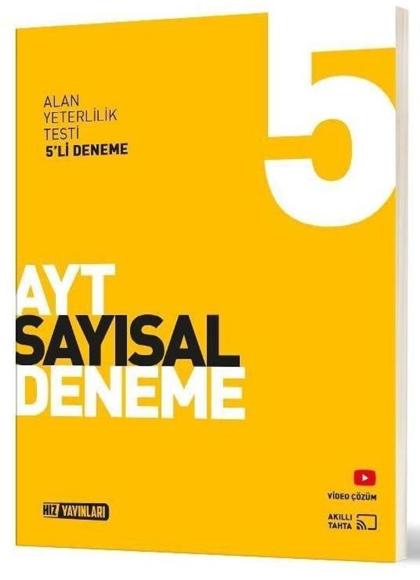 Hız Yayınları 2025 Ayt Sayısal 5 Li Deneme - Hız Yayınları - Image 1