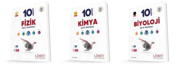 Limit 2026 10. Sınıf Fizik + Kimya + Biyoloji Soru Seti 3 Kitap Güncel Müfredat - Limit Yayınları - Image 1