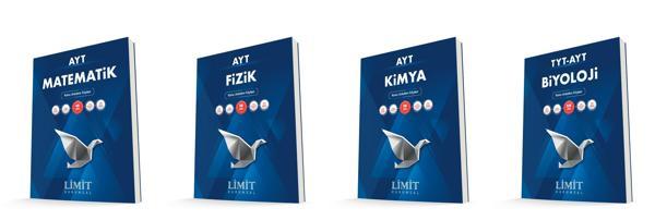 Limit Kurumsal Ayt Matematik + Fizik + Kimya + Biyoloji Konu Anlatım Föyleri Seti 4 Kitap - Limit Yayınları - Image 1