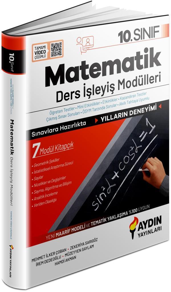 Aydın 2026 10. Sınıf Matematik Ders İşleyiş Modülleri - Aydın Yayınları - Image 1