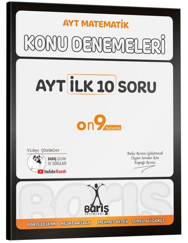 Barış Yayınları 2025 Ayt İlk 10 Soru Konu Denemeleri - Barış Çelenk - Image 1