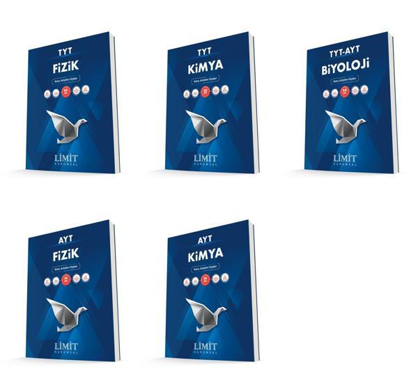 Limit Kurumsal Tyt Ayt Fizik + Kimya + Biyoloji Konu Anlatım Föyleri Seti 5 Kitap - Limit Yayınları - Image 1