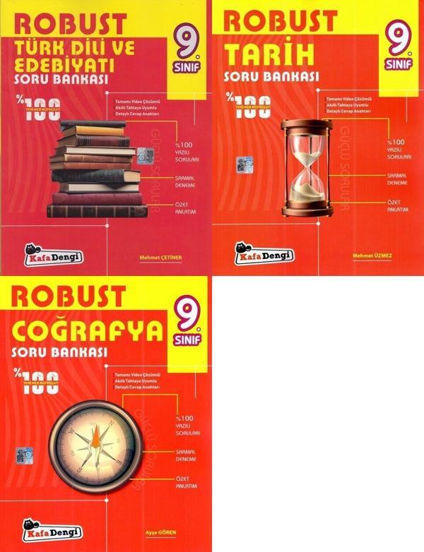 Kafa Dengi 2026 9. Sınıf Edebiyat + Tarih + Coğrafya Soru Bankası Seti 3 Kitap - Kafa Dengi - Image 1