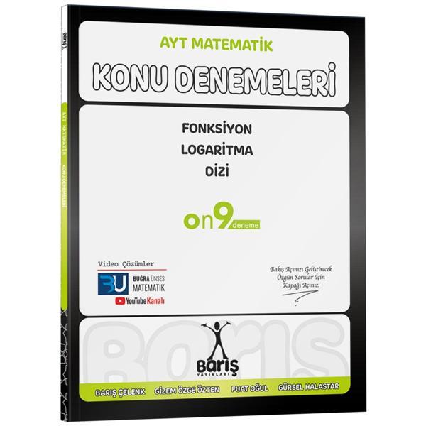 Barış Yayınları 2025 Ayt Matematik Fonksiyon Logaritma Dizi Konu Denemeleri - Barış Çelenk - Image 1