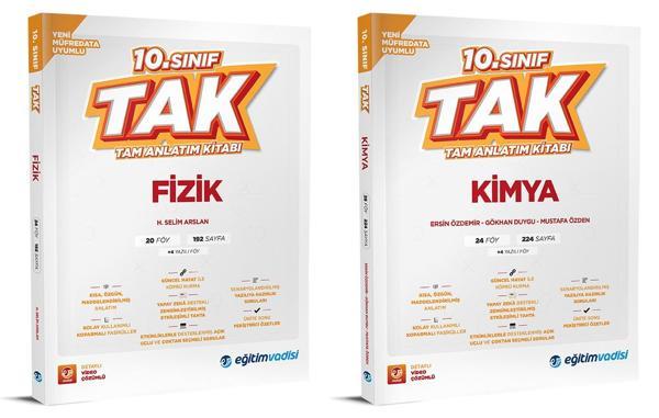 Eğitim Vadisi 2026 10. Sınıf Fizik + Kimya Tak Tam Anlatım Seti 2 Kitap - Eğitim Vadisi - Image 1