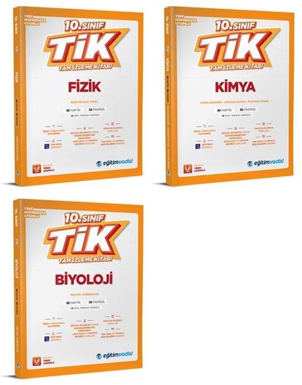 Eğitim Vadisi 2026 10. Sınıf Fizik Kimya Biyoloji Tik Soru Bankası Seti - Eğitim Vadisi - Image 1