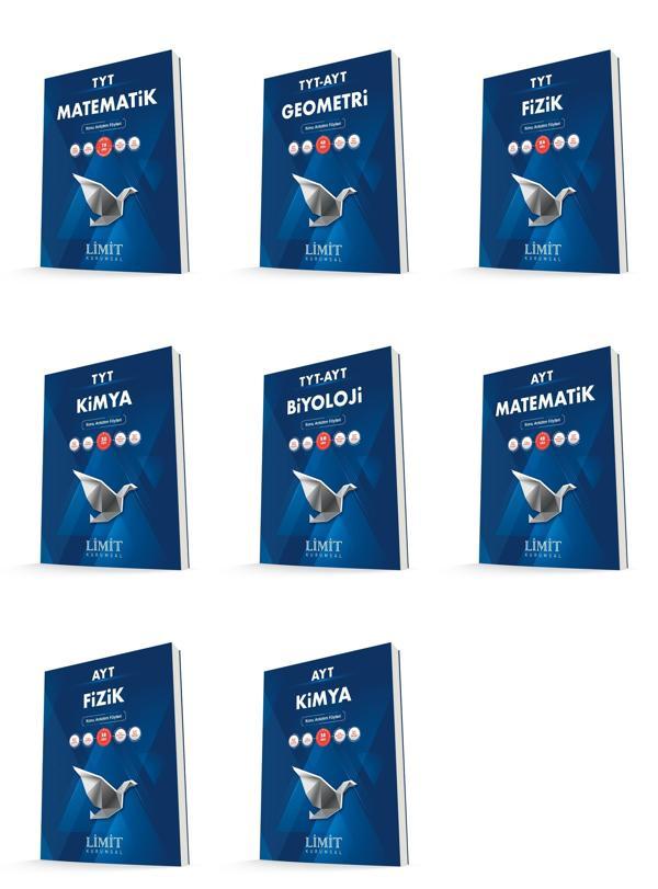 Limit Kurumsal Tyt Ayt Matematik + Fizik + Kimya + Biyoloji Konu Anlatım Föyleri Seti 8 Kitap - Limit Yayınları - Image 1