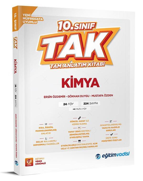 Eğitim Vadisi 2026 10. Sınıf Kimya Tak Tam Anlatım Kitabı - Eğitim Vadisi - Image 1