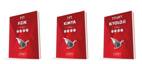 Limit Kurumsal Tyt Fizik + Kimya + Biyoloji Soru Bankası Seti 3 Kitap - Limit Yayınları - Image 1