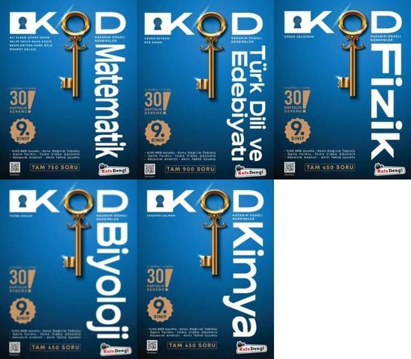 Kafa Dengi 2026 9. Sınıf Sayısal Kod Haftalık Süreç Uygulamaları Seti 5 Kitap - Kafa Dengi - Image 1